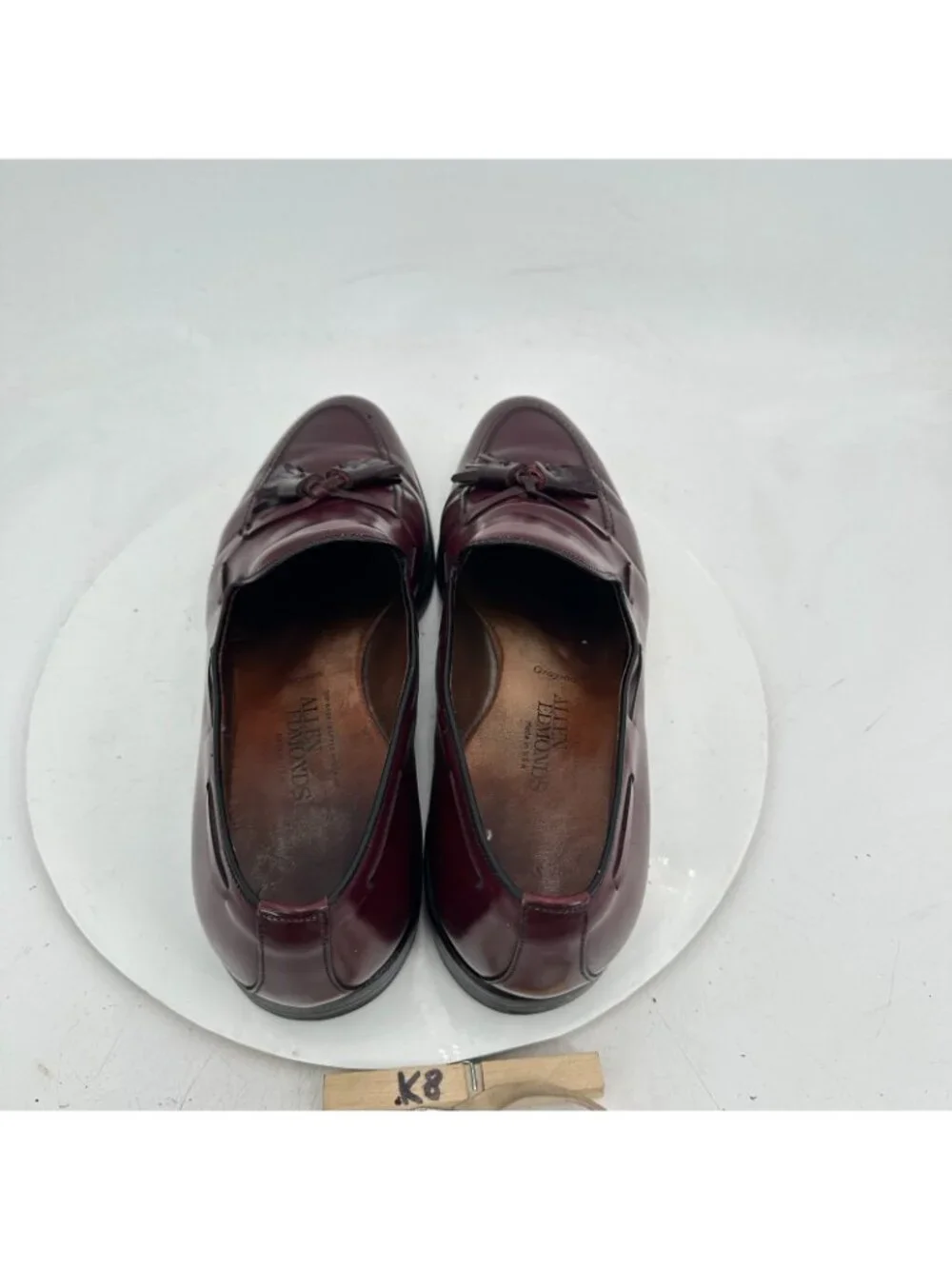 Allen Edmonds Grayson Men Size 11.5B Brown Leather Tassel Loafer Dress Shoes
